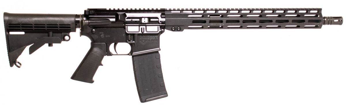 American Tactical Imports Milsport 5.56Semi Auto Rifle - 30+1 Rounds | 16" Barrel | Synthetic | Blue/Black