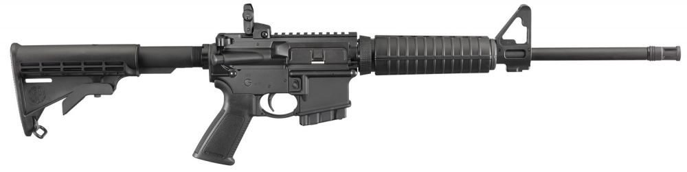 Ruger AR-556 CO/MD Compliant 223 Remington/5.56 NATO AR15 Semi Auto Rifle - 10 Rounds | 16.1" Barrel | Black Synthetic Stock | Synthetic | Blue/Black