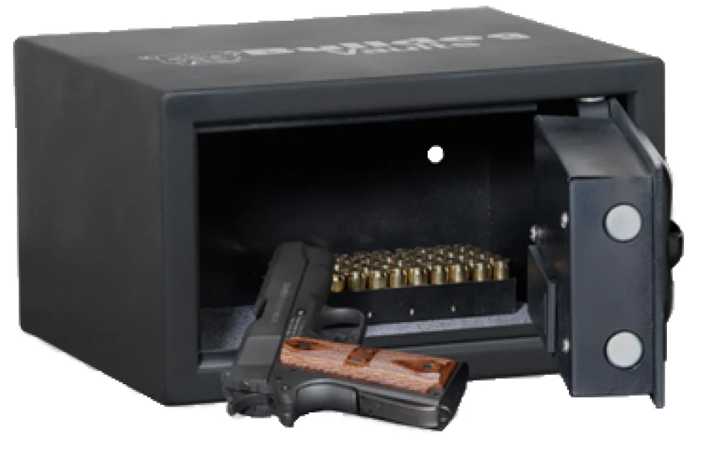 Bulldog Standard Gun Safe Black - Black Color | 7" H x 12" W x 10" D Dimensions | Electronic Entry | Gun Safe Type