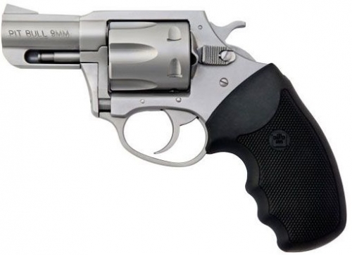 Charter Arms Pitbull Stainless 9mm Revolver - 5 Rounds | 2.2" Barrel | Polymer Grips | Stainless/Silver | 3-Dot Sights