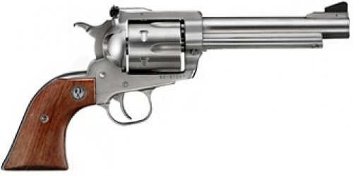 Ruger Super Blackhawk Stainless 5.5" 44mag Revolver - 6 Rounds | 5.5" Barrel | Wood Grips | Stainless/Silver | Adjustable Sights