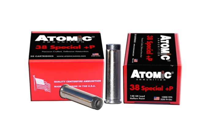 ATOMIC AMMO .38 Spc +P - Brass Casing