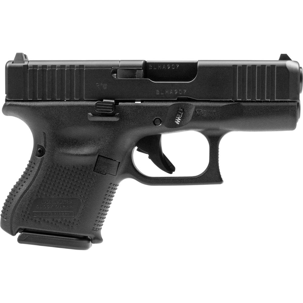 Glock, 26 Gen5 M.O.S., Striker Fired, Semi-automatic, Polymer Frame Pistol, Sub-Compact, 9MM, 3.43" Barrel, Glock Marksman BBL - 10+1 Rounds | 3.43" Barrel