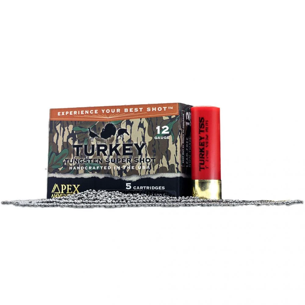 Apex Turkey TSS Greenleaf Shotgun Ammo 12 ga. 3 in. 2-1/4 oz. #9/10 shot 5