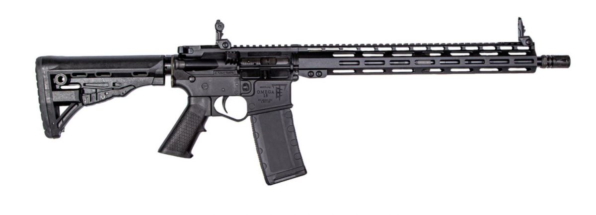 ET Arms Omega 15 5.56x45 NATO Semi Auto Rifle - 30+1 Rounds | 16" Barrel | Black Stock | Synthetic | Blue/Black