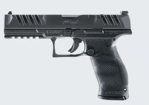 Walther Arms PDP Full Size Optic Ready 5" 9mm Pistol - 18+1 Rounds | 5" Barrel | Blue/Black | Night Sights