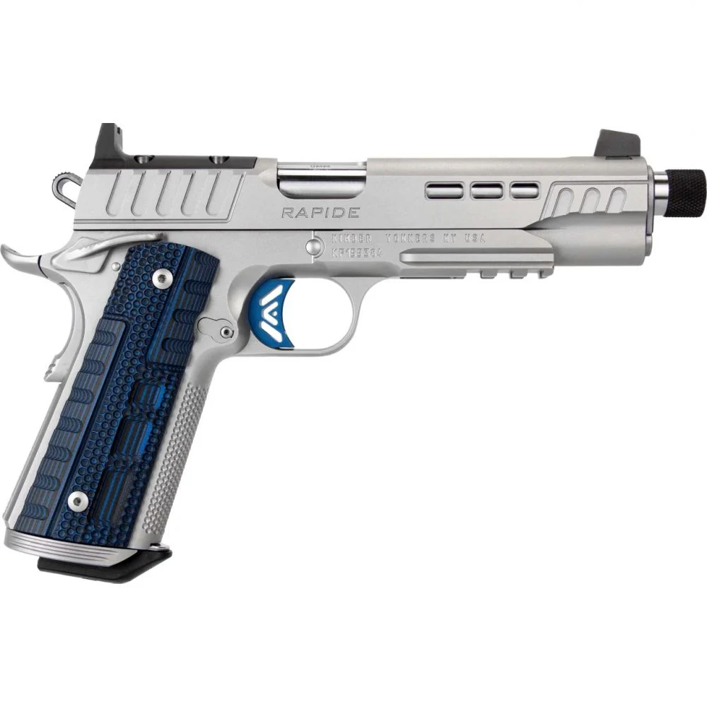 Kimber Rapide Frost .45ACP Semi Auto Pistol - 8+1 Rounds | 5" Barrel | Stainless/Silver