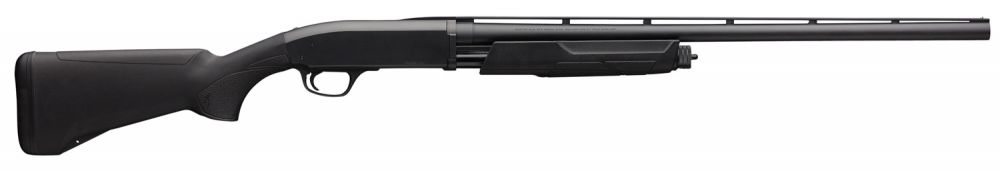 Browning BPS Field Composite 12 Gauge, 3" Chamber, 26" Barrel, Black, 4 Rounds - 4+1 Rounds | 26" Barrel | 3" Chamber | Black Synthetic Stock | Synthetic | Blue/Black