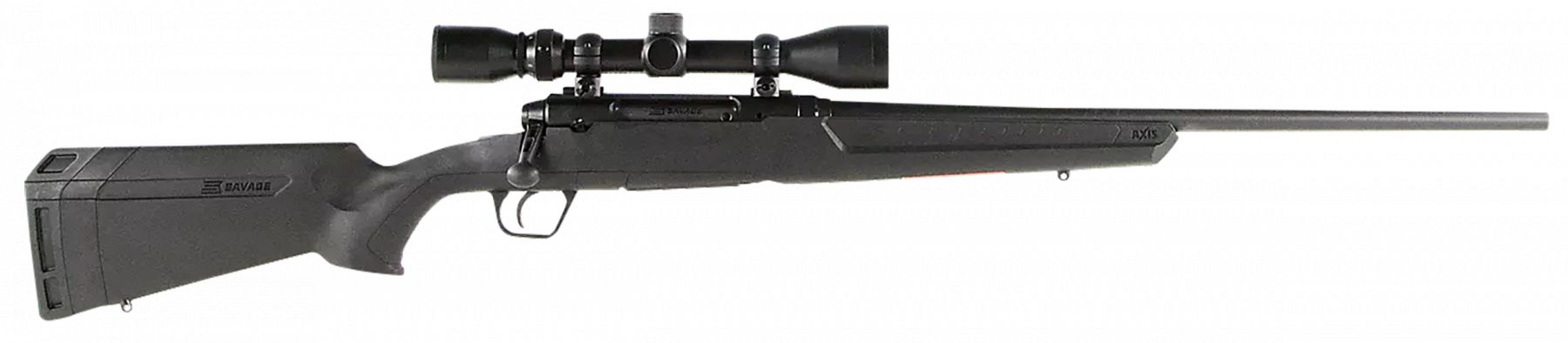 Savage Axis XP Rifle 308 Win. 22 in. Black 3-9x40 scope - 4+1 Rounds | 22" Barrel | Black Stock | Synthetic | Blue/Black