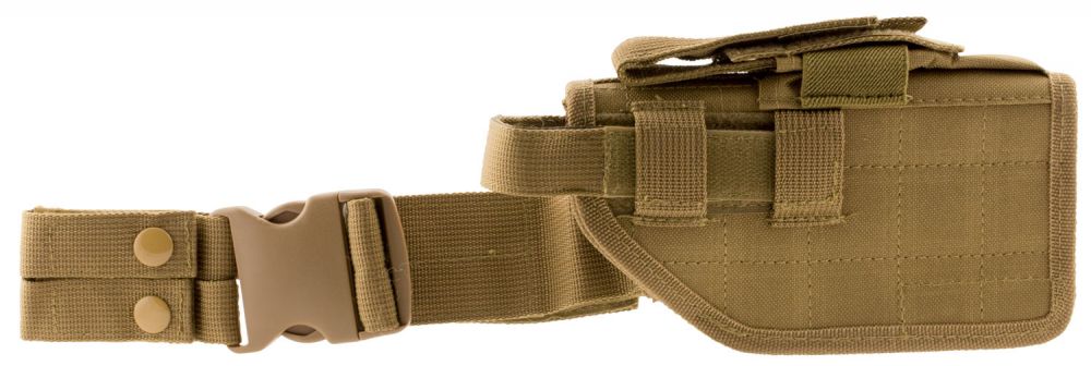 NC UNV DROP LEG HOL RH TN - Tan Color | Universal Semi-Auto Handgun Gun Mod | Universal Holster Type