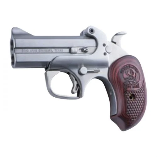 Bond Arms Snake Slayer 45/410 Derringer - 2 Rounds | 3.5" Barrel | Wood Grips | Stainless/Silver
