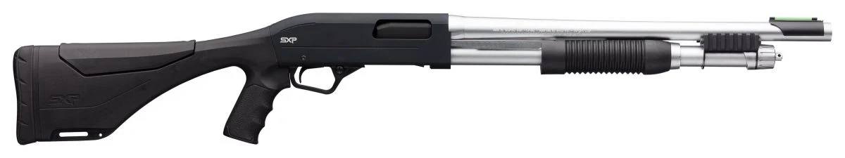Winchester SXP Shadow Marine Defender 20 Gauge Pump Shotgun - 5 Rounds | 18" Barrel | 3" Chamber | Stainless/Silver