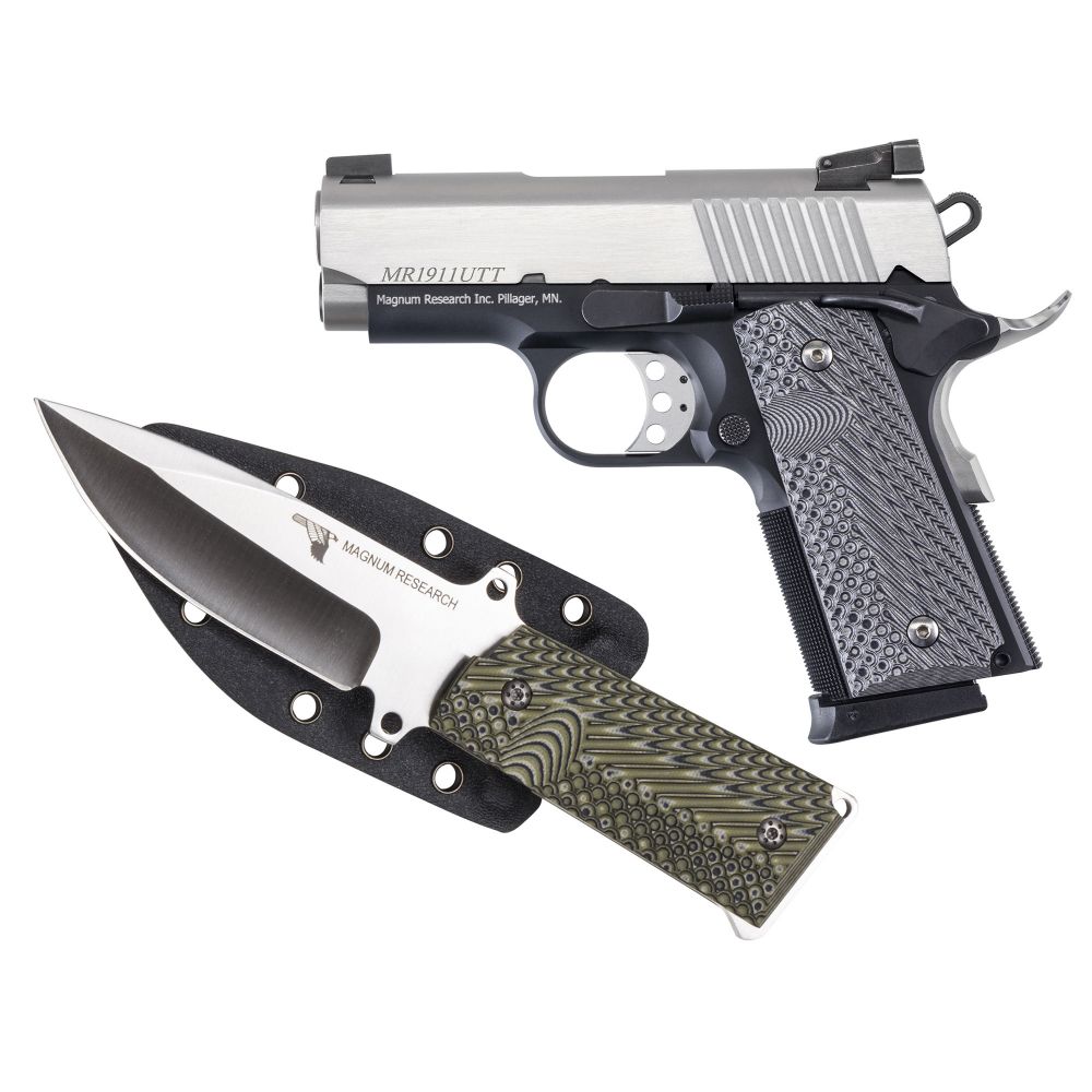 Magnum Research Desert Eagle 1911U .45 ACP Semi Auto Pistol - 6+1 Rounds | 3" Barrel | Stainless/Silver