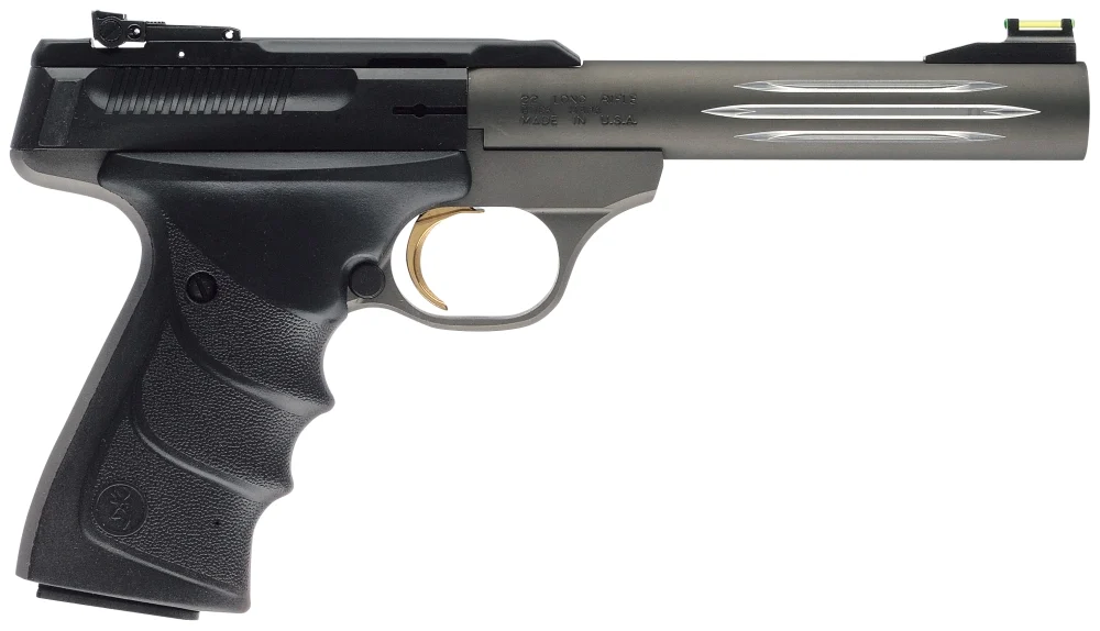 Browning Buck Mark Lite URX 22 Long Rifle Semi Auto Pistol - 10+1 Rounds | 5.5" Barrel | Polymer Grips | Gray | Fiber Optic Sights