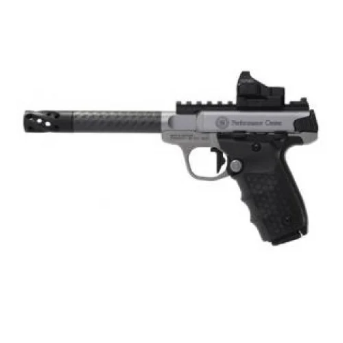 Smith & Wesson SW22 Victory Target 22LR Pistol - 10+1 Rounds | 6" Barrel | Polymer Grips | Blue/Black | Optics Included Sights