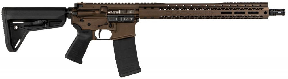Black Rain Ordnance SSP 223 Remington/5.56 NATO AR15 Semi Auto Rifle, 16" Barrel, Midnight Bronze, 30 Rounds - 30+1 Rounds | 16" Barrel | Adjustable Stock | Synthetic | FDE/Tan