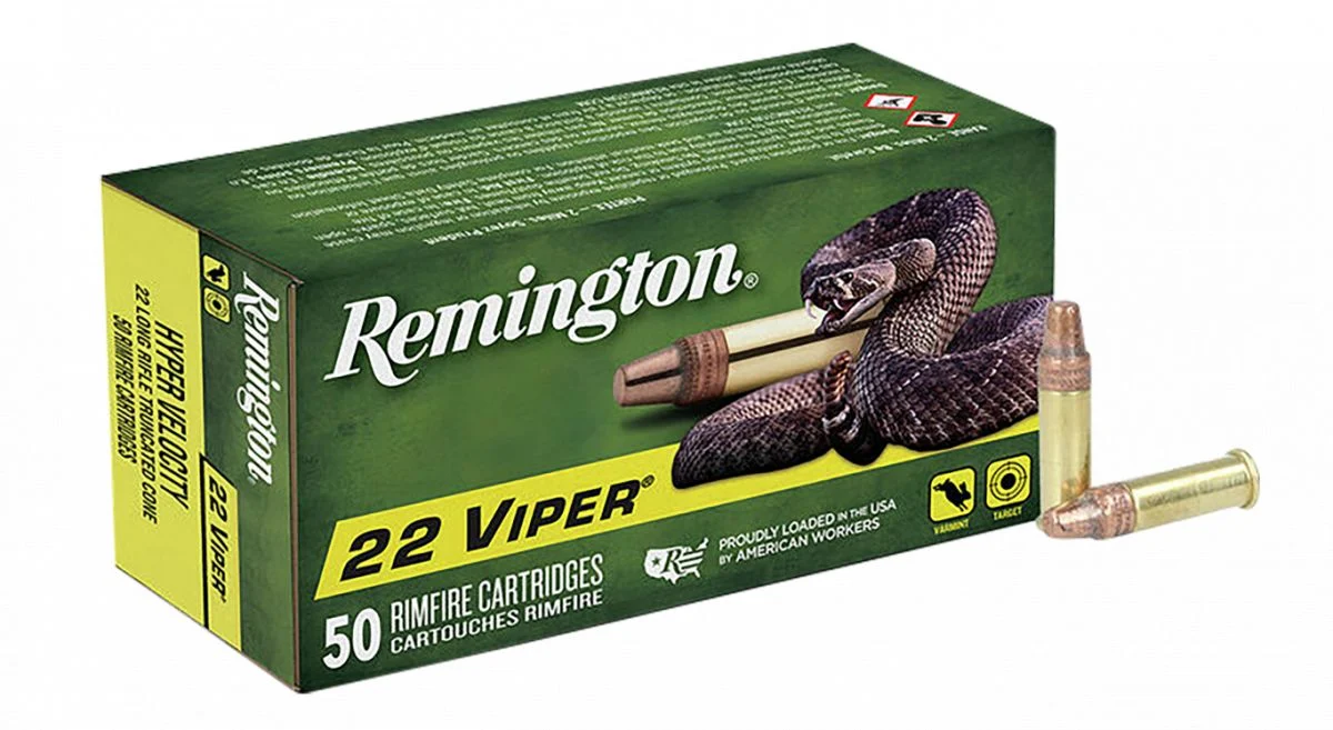 Remington .22 Viper Rimfire Ammunition .22 LR 36 gr TCSB 1410 fps 50/ct - Brass Casing