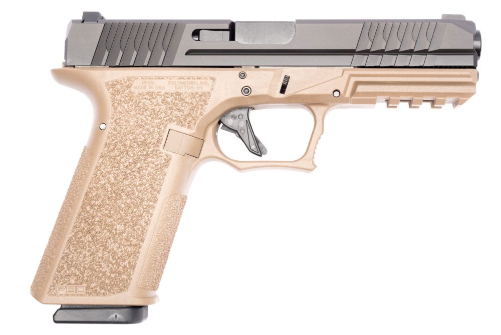 Polymer80 PFS9 Full Size Flat Dark Earth/Black 9mm Pistol - 17 Rounds | 4.49" Barrel | Polymer Grips | Blue/Black
