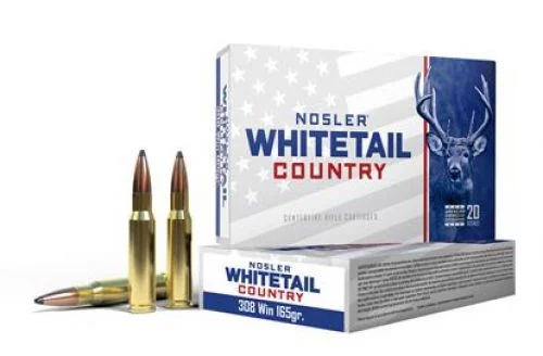Nosler Whitetail Country Rifle Ammo 308 Win 165 gr. SB SP 20 rd.