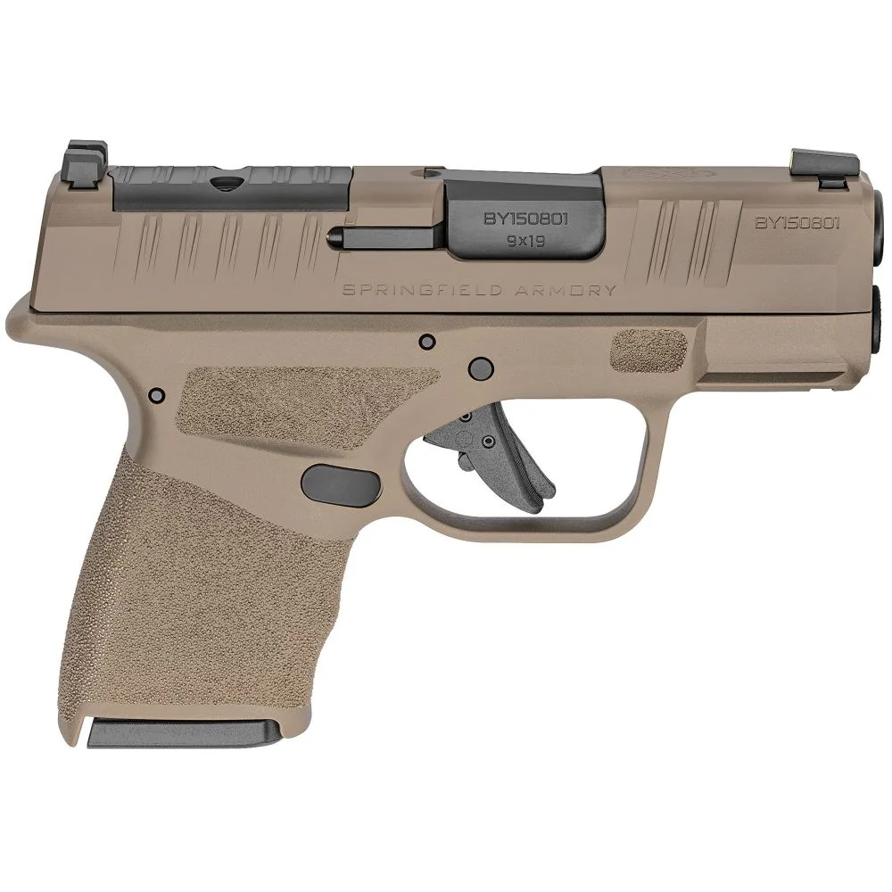 Springfield Armory Hellcat Micro-Compact OSP Flat Dark Earth 9mm Pistol - 13+1 Rounds | 3" Barrel | Polymer Grips | Night Sights