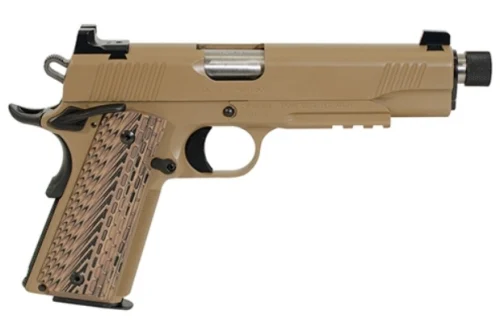 KIMBER .45 ACP DESERT WARRIOR (TFS) - 7 Rounds | 5.5" Barrel | Composite Grips | FDE/Tan
