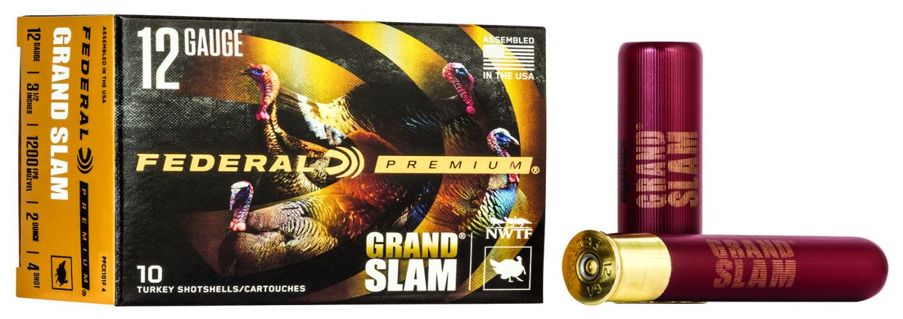 Federal Premium Grand Slam Turkey Ammo 12 Gauge3.5" #4 10 Round Box