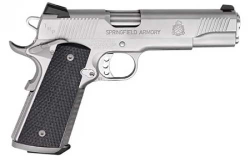 Springfield Armory 1911-A1 TRP .45 ACP 5" 7+1 Black G10 Grips,*CA Compliant* - 7+1 Rounds | 5" Barrel | Composite Grips | Stainless/Silver | Night Sights