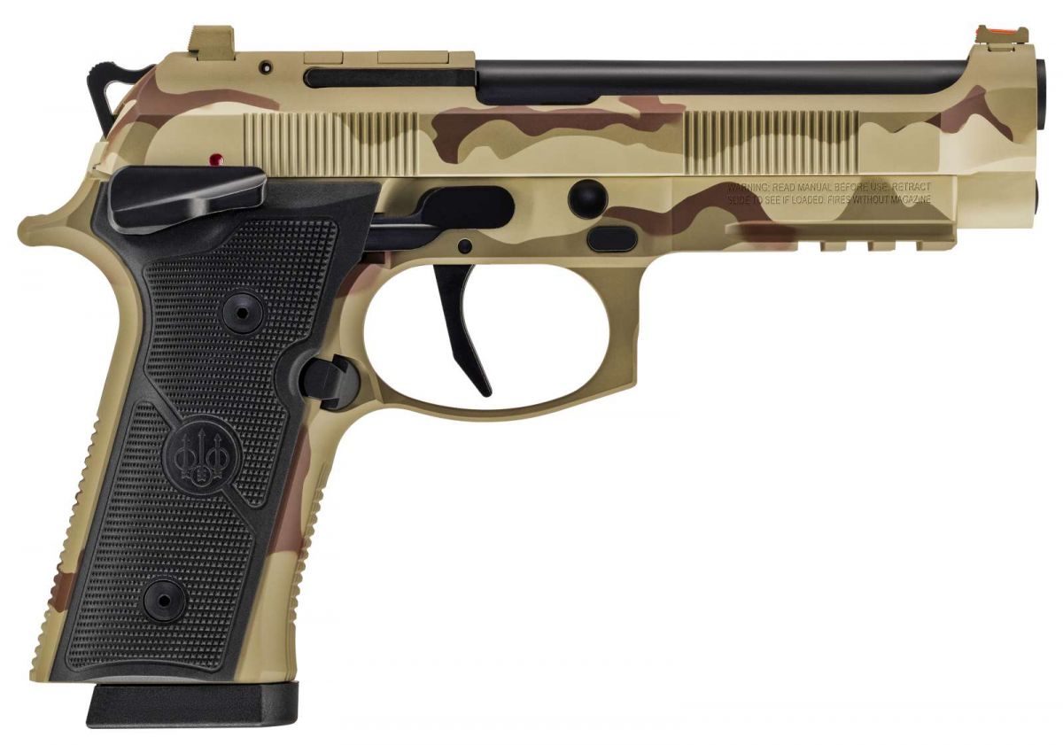Beretta 92XI American Combat Series 9mm DCU Camo Semi Auto Pistol - 18+1 Rounds | 4.7" Barrel | Camo | Fiber Optic Sights