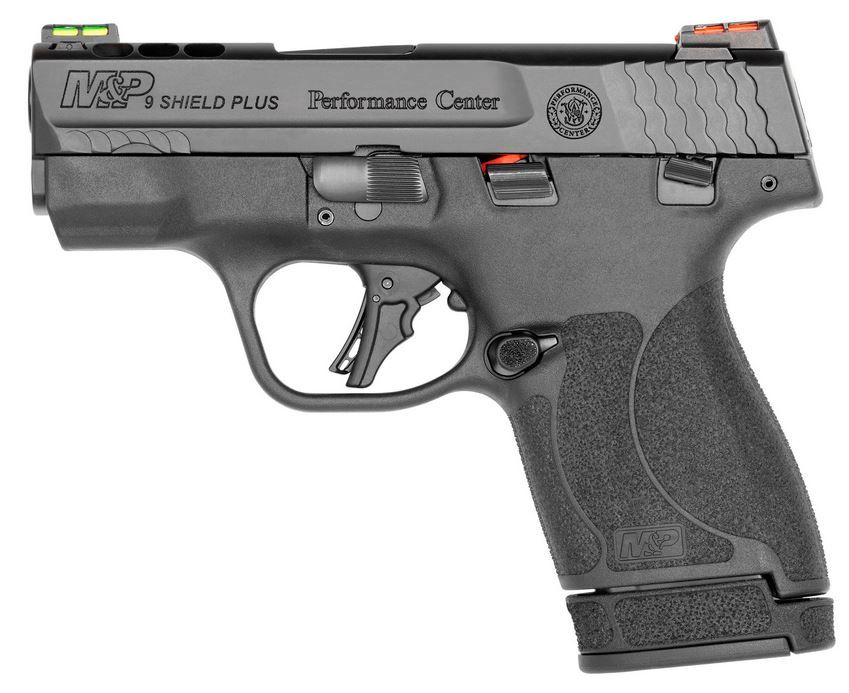 Smith & Wesson Performance Center M&P 9 Shield Plus 9mm 13+1 with Safety - 13+1 Rounds | 3.1" Barrel | Polymer Grips | Blue/Black