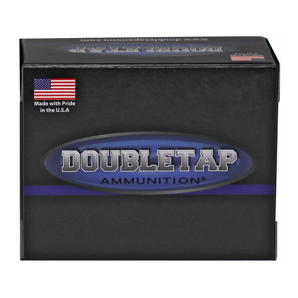 Doubletap Hunter Full Metal Jacket Flat Nose 45 ACP Ammo 20 Round Box - Brass Casing