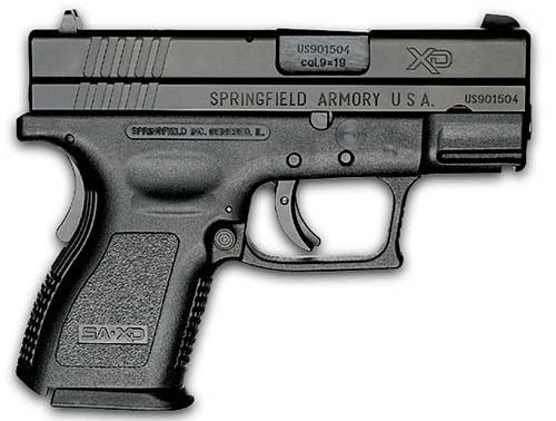 Springfield Armory XD Sub Compact Defender Legacy 9mm Pistol - 13+1 Rounds | 3" Barrel | Polymer Grips | Blue/Black | 3-Dot Sights