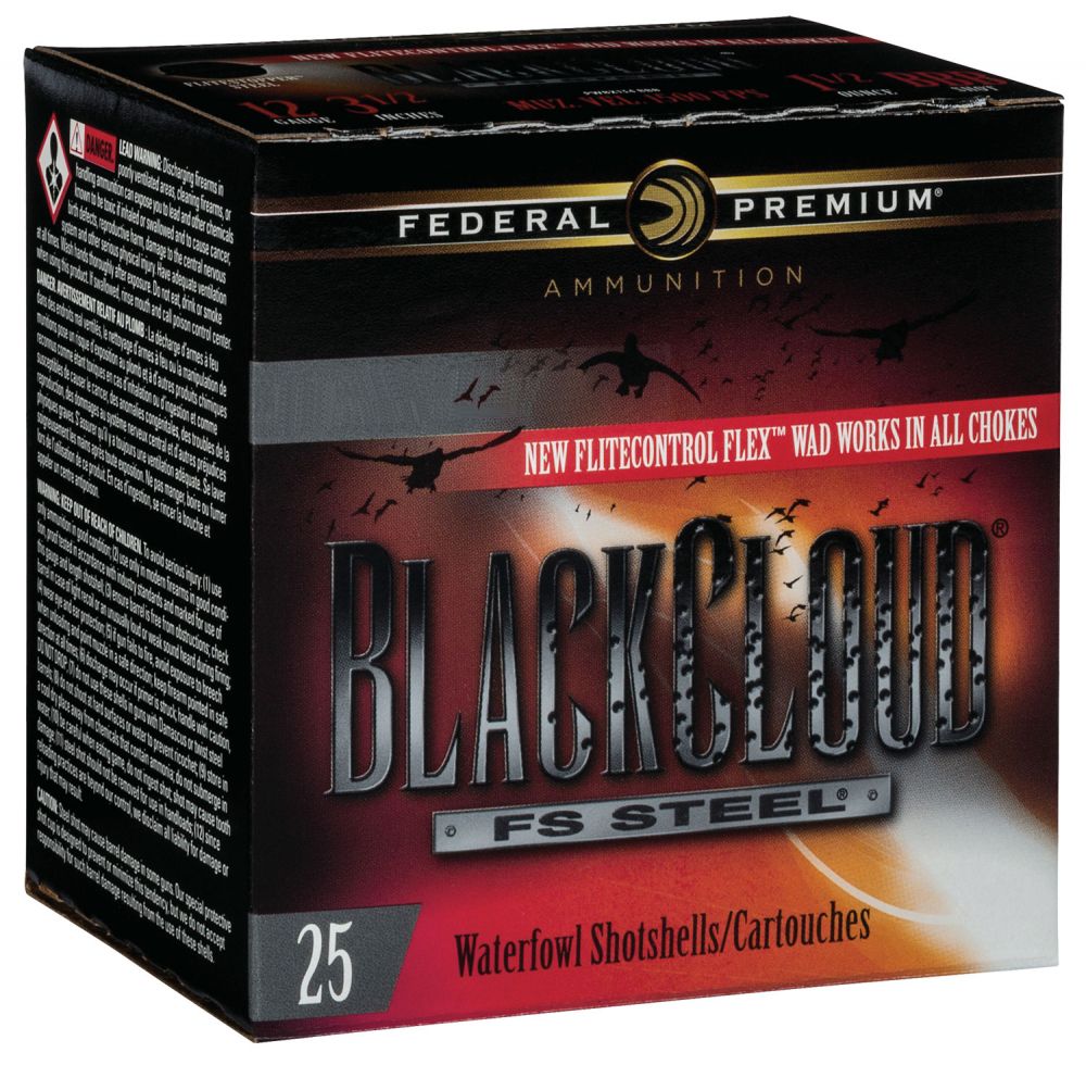 Federal Black Cloud FS Steel 12 GA 3.5" 1 1/2 oz BBB Round 25 Bx/ 10 Cs