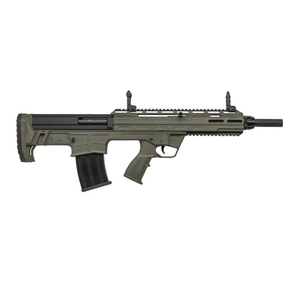 Tokarev TBP12 12ga Bullpup Shotgun OD Green Finish - 5+1 Rounds | 18.5" Barrel | 3" Chamber | OD Green Stock | Synthetic | Blue/Black