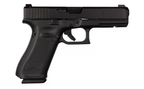 GLOCK 17 GEN5 9MM Pistol 10 FSS GN - 10+1 Rounds | 4.49" Barrel | Blue/Black | Glock Fixed Rear Sights