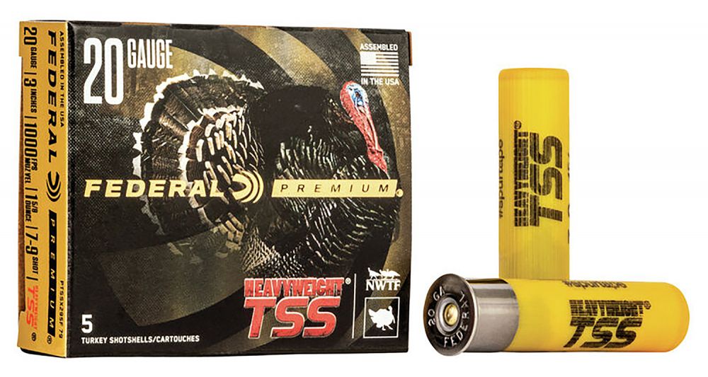 Federal Premium Heavyweight TSS 20 GA 3" 1 5/8 oz 7,9 Round 5 Bx/50 Cs