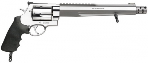 S&W Performance Center Model 460 XVR 10.5" .460 S&W Revolver - 5 Rounds | 10.5" Barrel | Polymer Grips | Stainless/Silver | 3-Dot Sights