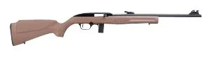 Rossi RS22 18" 22 Long Rifle Semi Auto Rifle - 10+1 Rounds | 18" Barrel | Brown Stock | Synthetic | Blue/Black