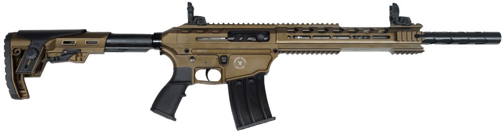 Silver Eagle Tac Pro Semi-Auto Bronze 12 Gauge Shotgun - 5+1 Rounds | 18.5" Barrel | 3" Chamber