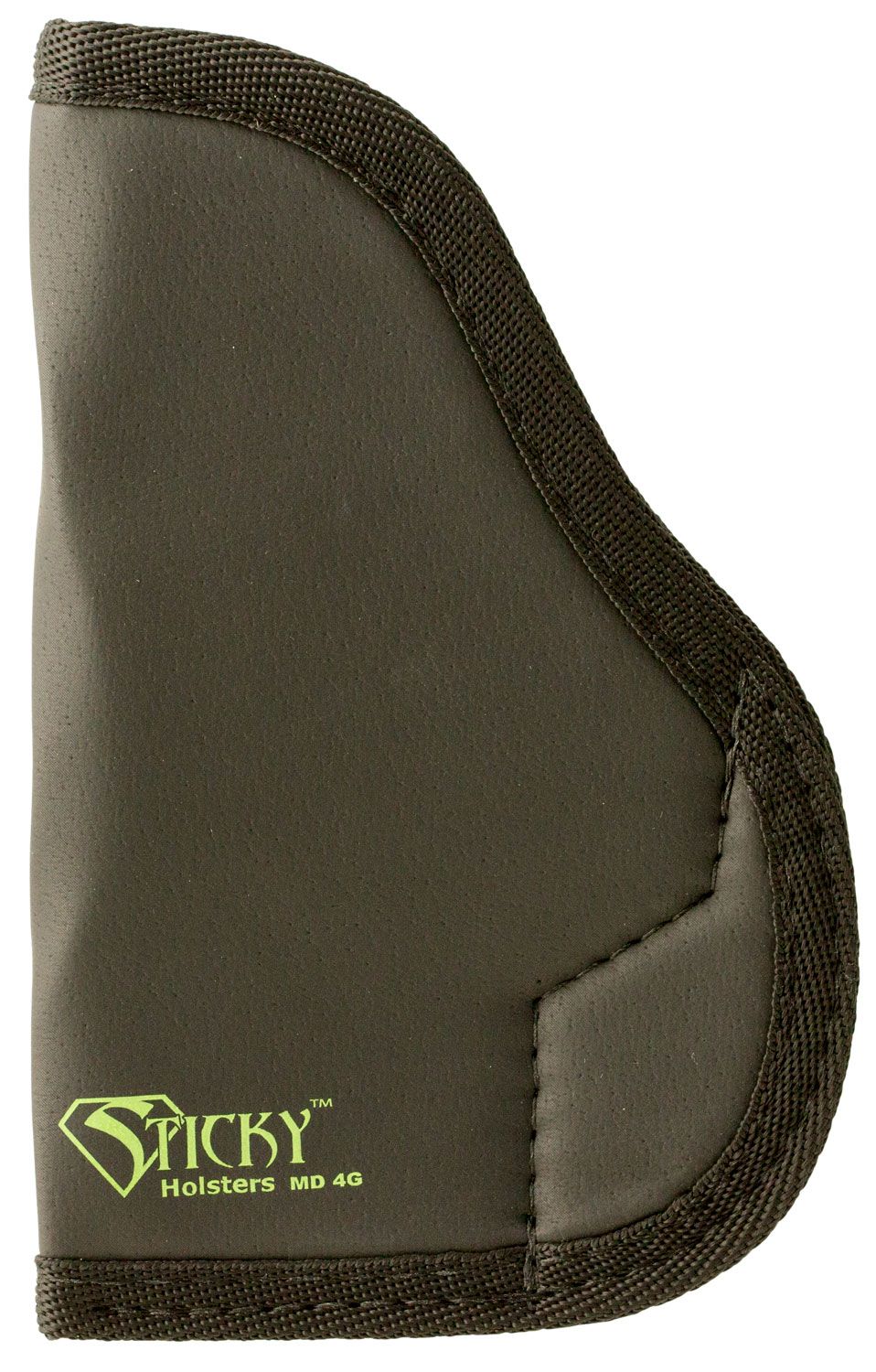 Sticky Holsters LG-3 Fits For Glocks up to 4.75" Latex Free Synthetic Rubber Black w/Green Logo - Large Material | Concealment Holster Type