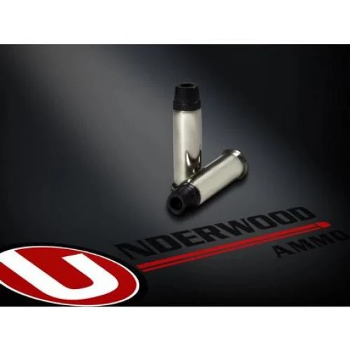 Underwood Ammo 38 Special +P, 158 Grain, Lead Semi-Wadcutter Hollow Point Gas Check, 20/Box - Nickel Plated Brass Casing