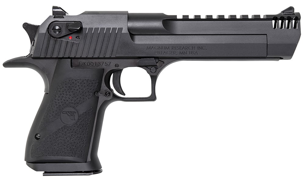 Magnum Research DES EAG 50AE 6IN Black W/MB - 7+1 Rounds | 6" Barrel | Polymer Grips | Blue/Black | 3-Dot Sights