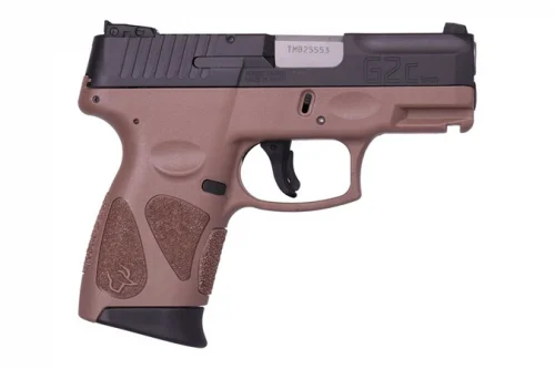 Taurus G2C Brown/Black 40 S&W Pistol 10rd - 10+1 Rounds | 3.2" Barrel | Polymer Grips | Stainless/Silver | 3-Dot Sights