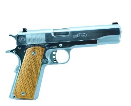 Tristar Arms American Classic Government 1911 45 ACP Pistol - 8 Rounds | 5" Barrel | Wood Grips | Stainless/Silver