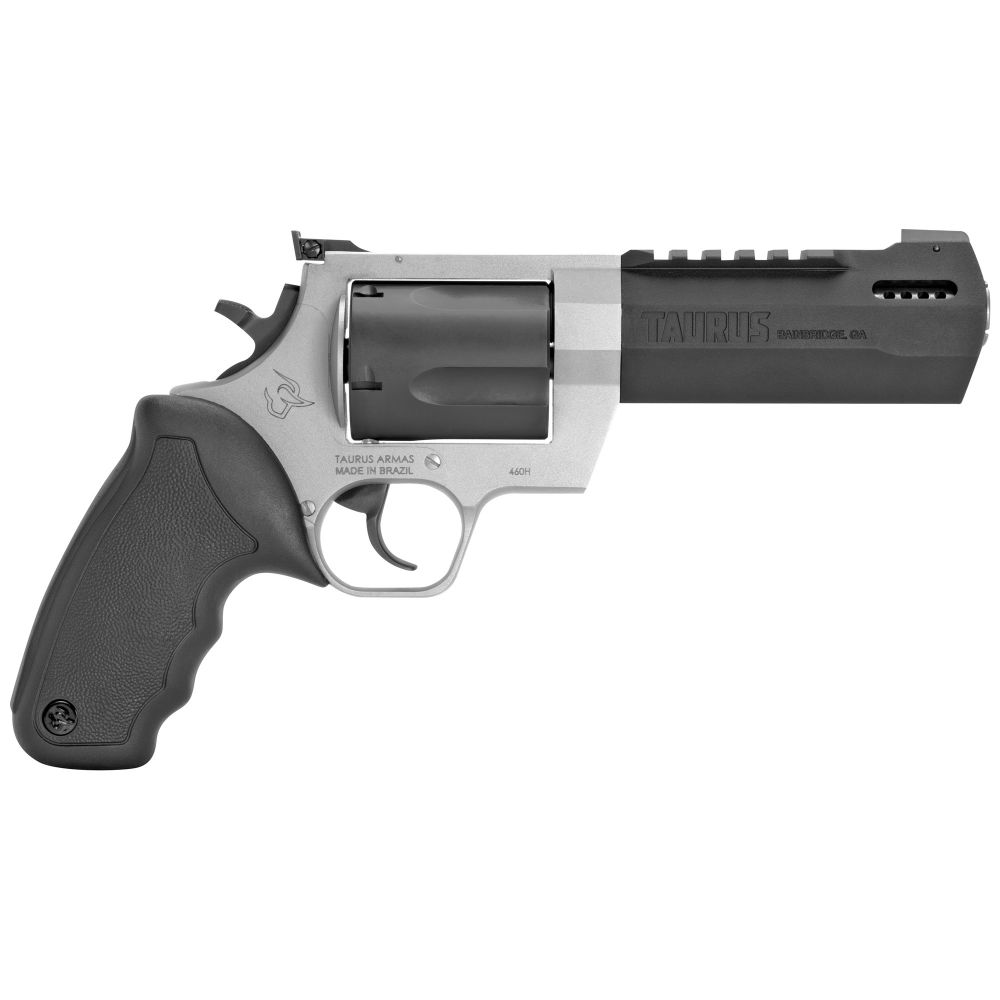 Taurus Raging Hunter .460 S&W Revolver - 5 Rounds | 5.1" Barrel | Rubber Grips | Two-Tone