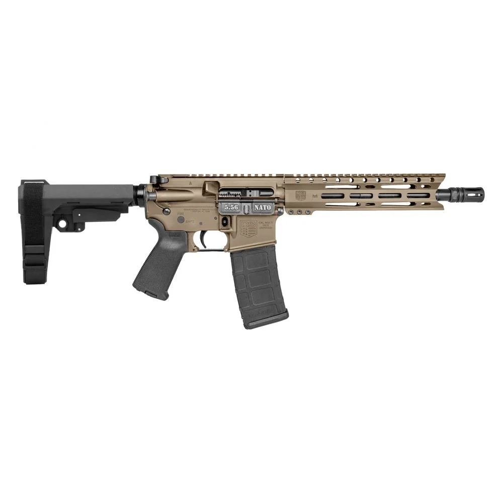 Diamondback Firearms Carbon DB15 Rifle 223 Rem | 5.56 NATO Semi Auto Rifle - 30+1 Rounds | 10" Barrel | Polymer Grips | FDE/Tan