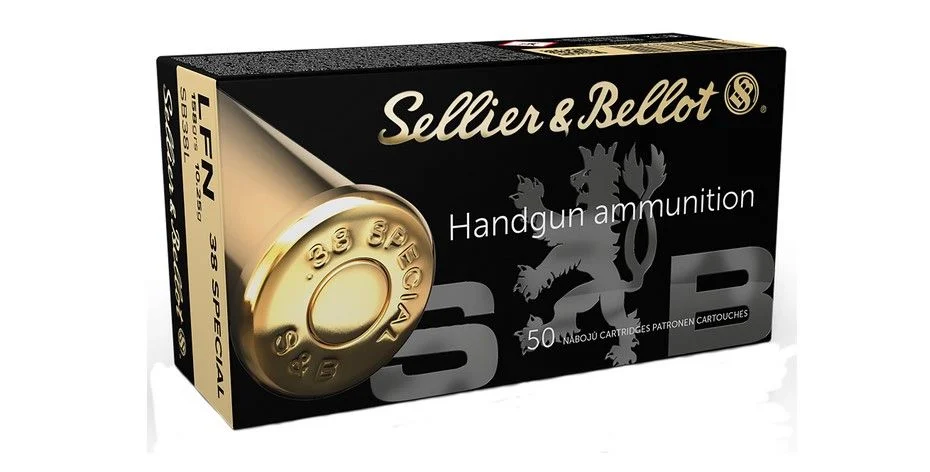 Sellier & Bellot Handgun .38 Spc Lead Flat Nose 158 - Brass Casing
