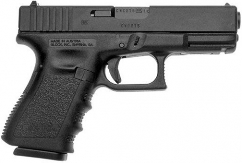 Glock G19 Gen3 Compact 9mm Pistol - 15+1 Rounds | 4.01" Barrel | Polymer Grips | Blue/Black | Glock Fixed Rear Sights