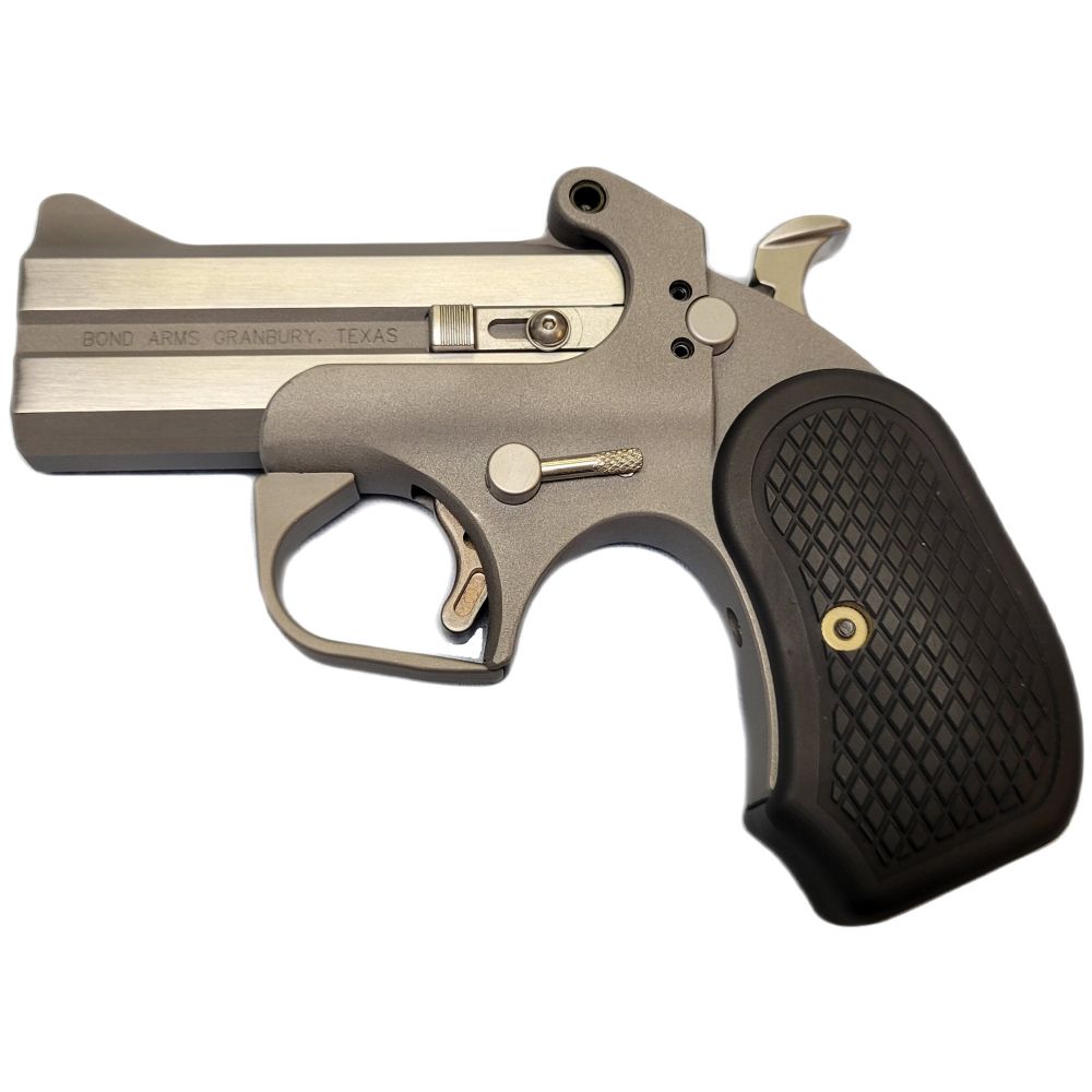 Bond Arms Rowdy XL 410/45LC Derringer - 2 Rounds | 3.5" Barrel | Stainless/Silver