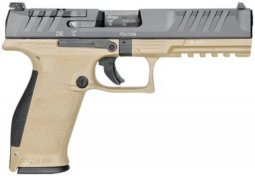 Walther Arms PDP Optic Ready Tan/Black 5" 9mm Pistol - 18+1 Rounds