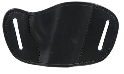 Bulldog Belt Slide Large Automatic Handgun Holster Right Hand Leather Blac - Glock 17/19/22/23/26/27/31/32/33/36 Add Mod | Black Color | Large Material | Belt Type